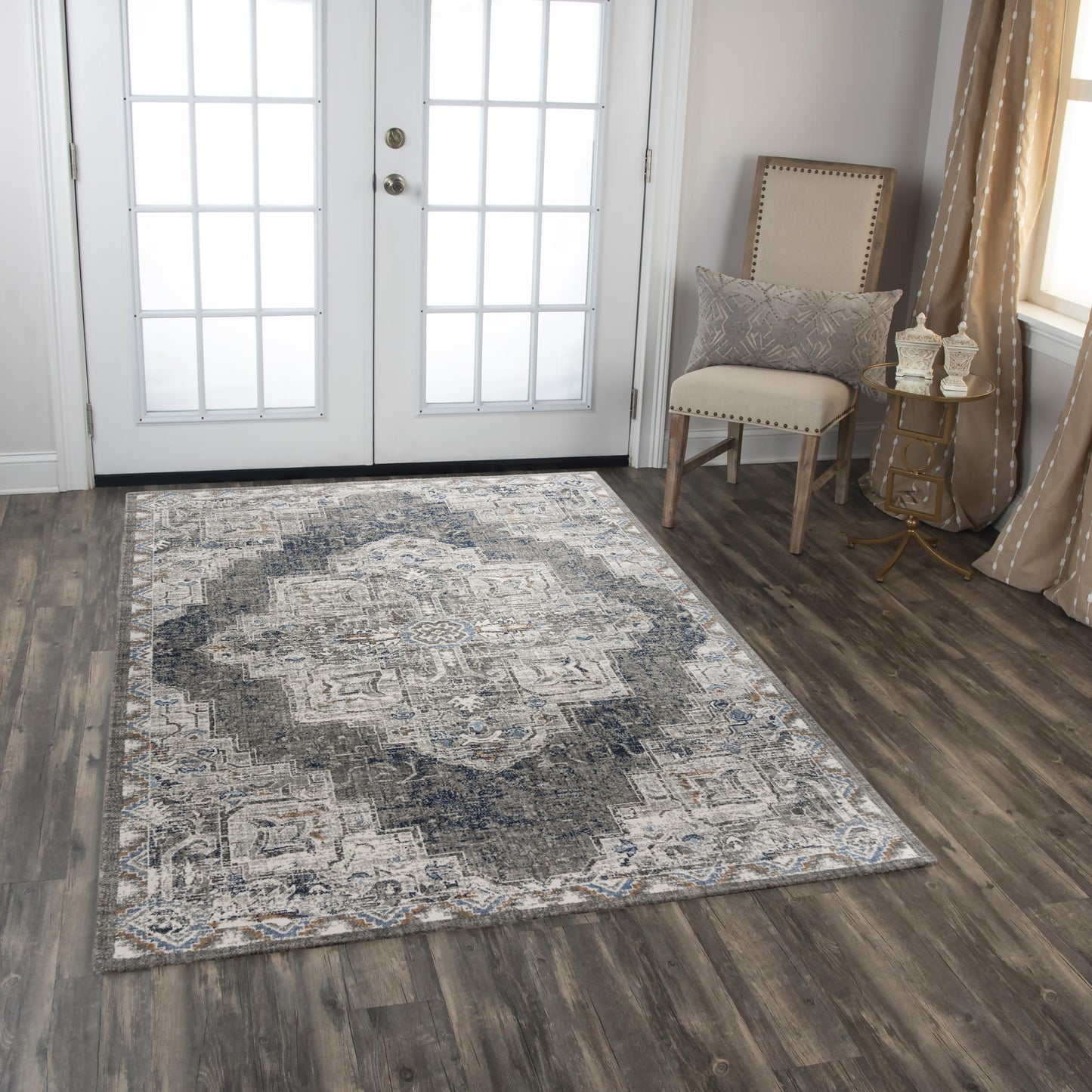 Anatolia ANT742 Dk.Gray Hybrid Rug - Rizzy