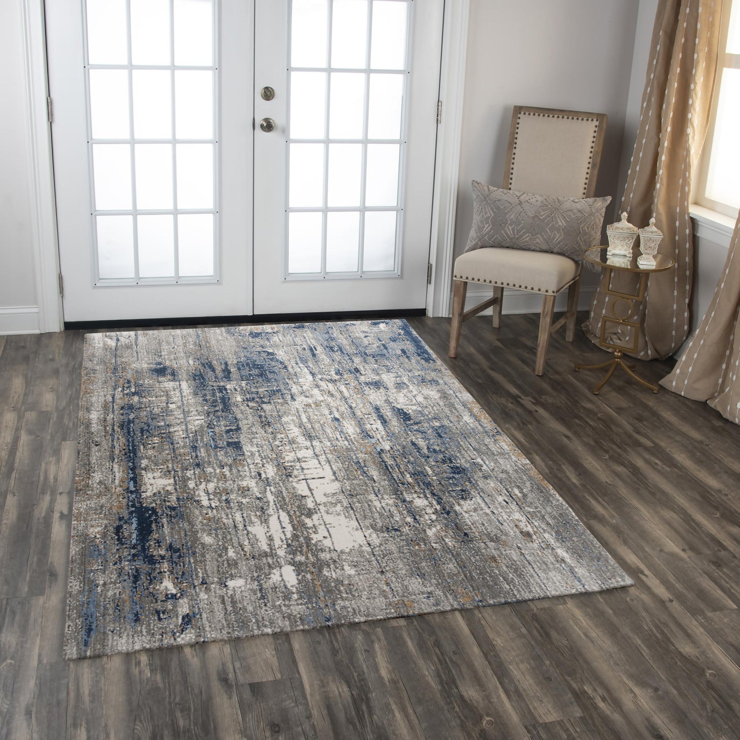 Anatolia ANT744 Blue Hybrid Rug - Rizzy