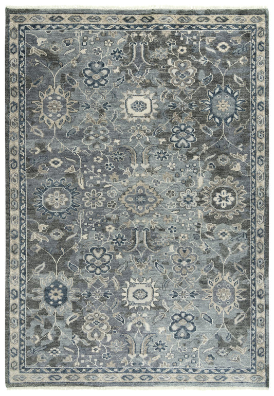 Ashton ATN921 Gray Hand Knotted Rug - Rizzy