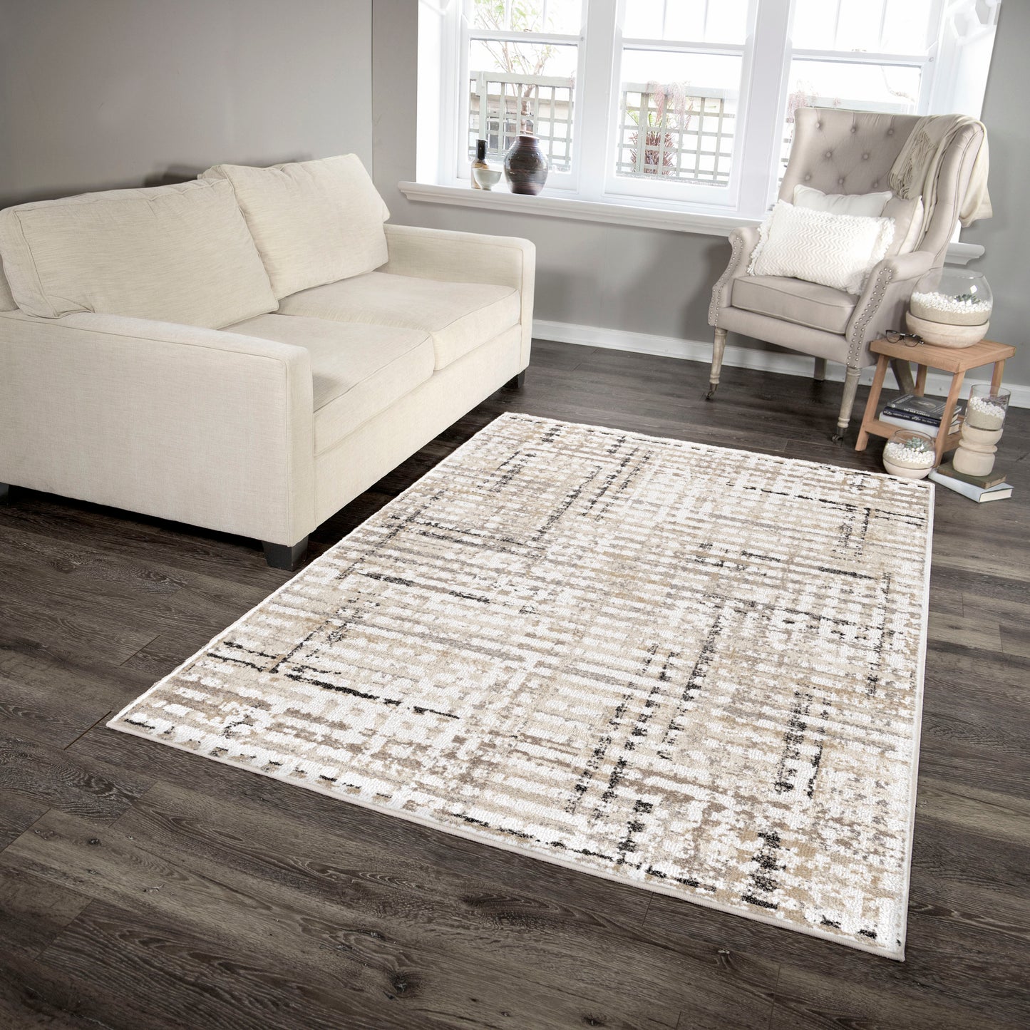 Adagio 8240 White Rug - Orian