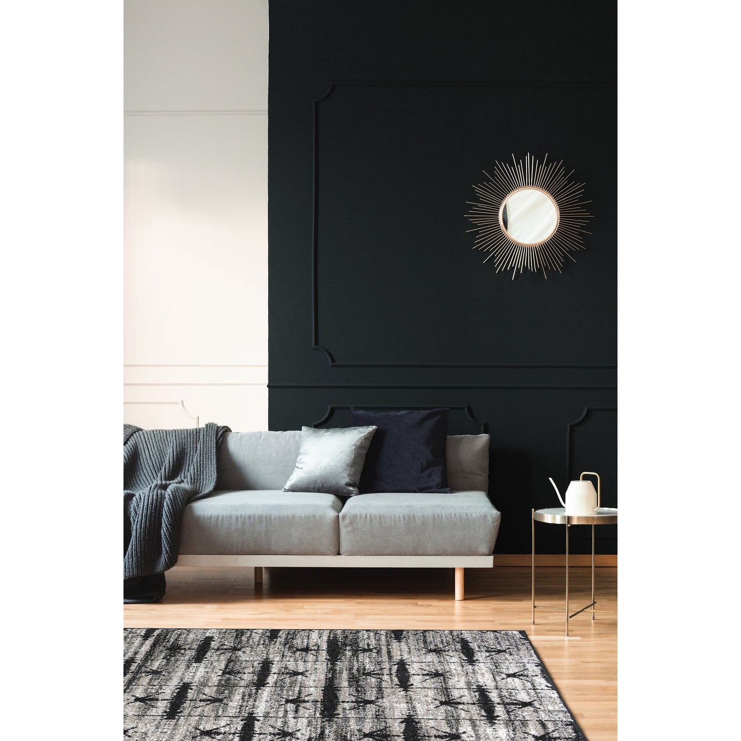 Adagio 8569 Black Rug - Orian