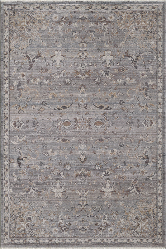 Adele 8802 Grey Daphne Machine Woven Performance Area Rug - Kas