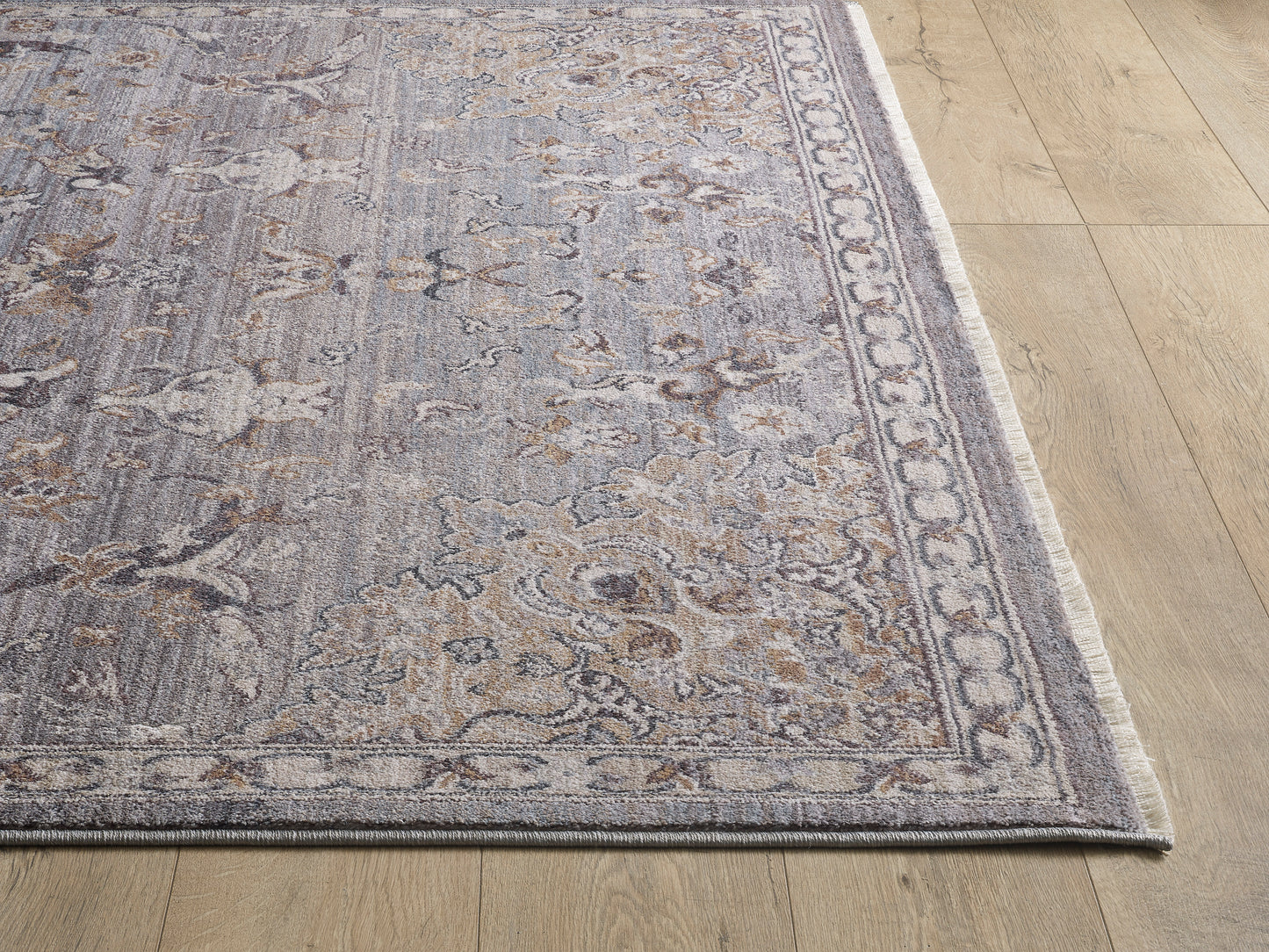 Adele 8802 Grey Daphne Machine Woven Performance Area Rug - Kas