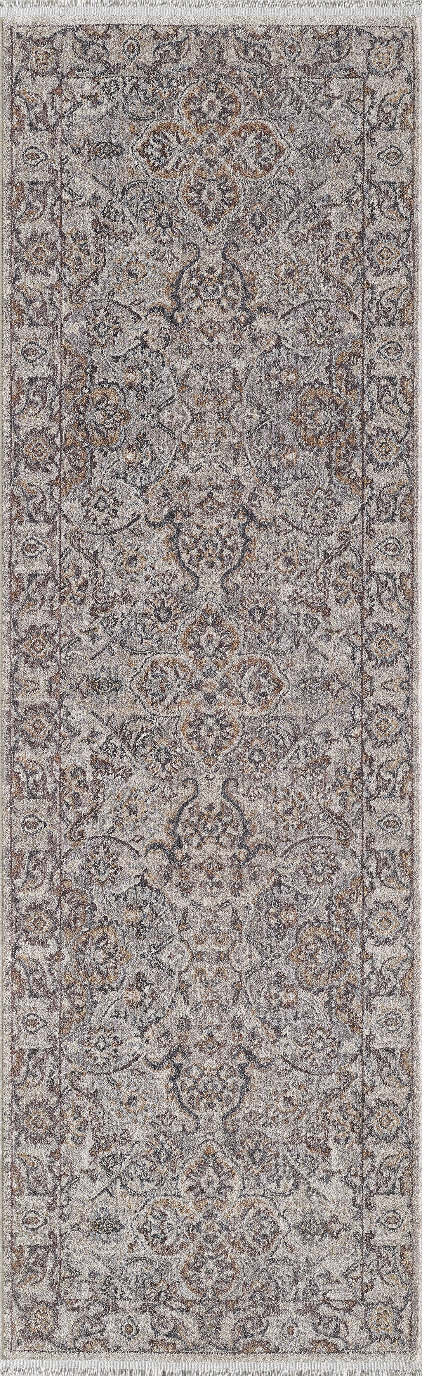 Adele 8803 Grey Beige Delaney Machine Woven Performance Area Rug - Kas