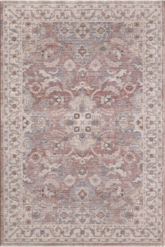 Adele 8808 Blush Serafina Machine Woven Performance Area Rug - Kas