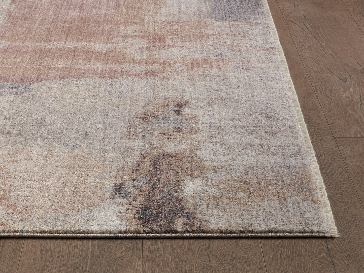 Adele 8811 Beige Blush Palette Machine Woven Performance Area Rug - Kas