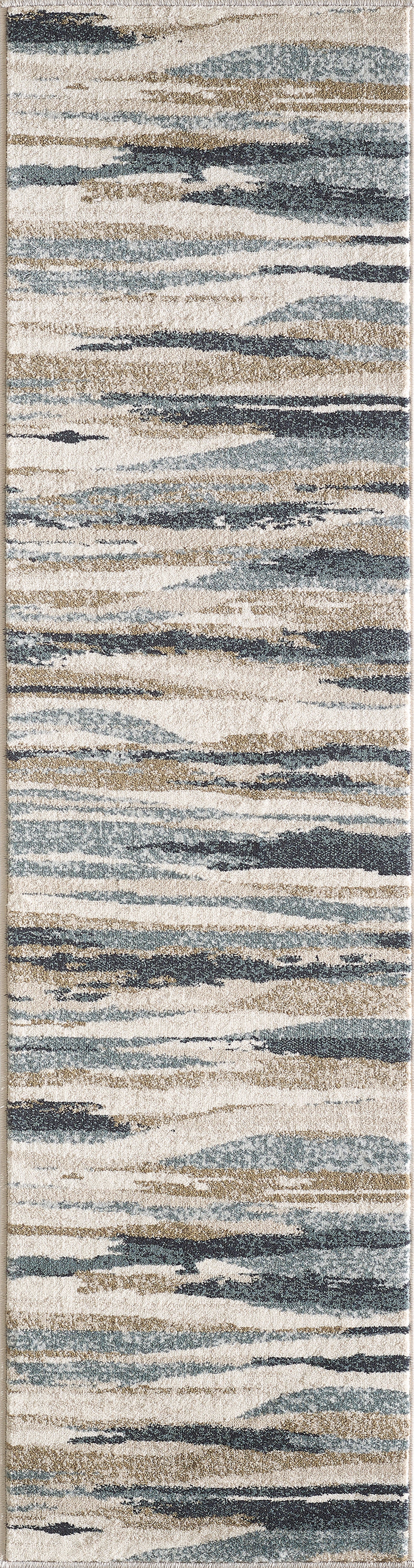 Avalon 5620 Ivory/Blue Landscapes Machine Woven Performance Area Rug - Kas