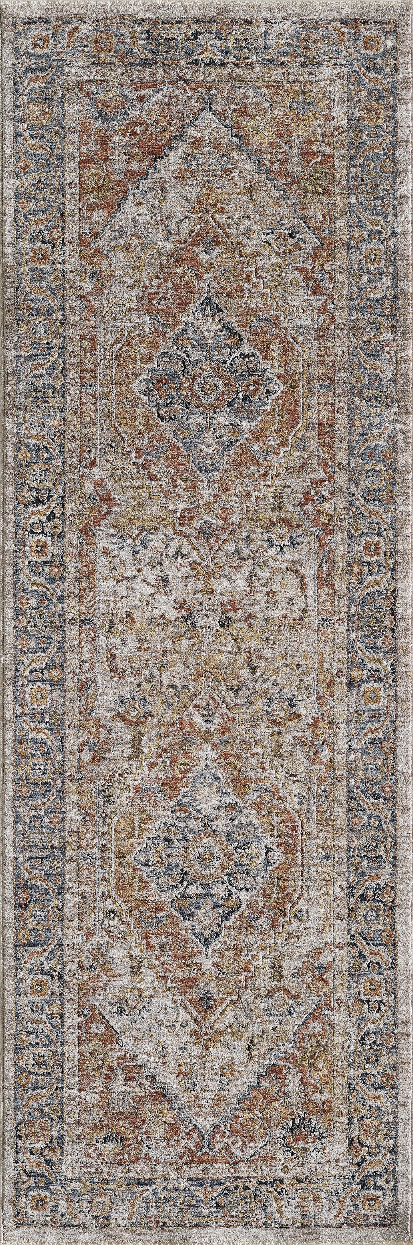 Avani 8401 Spice Serafina Machine Woven Performance Area Rug - Kas