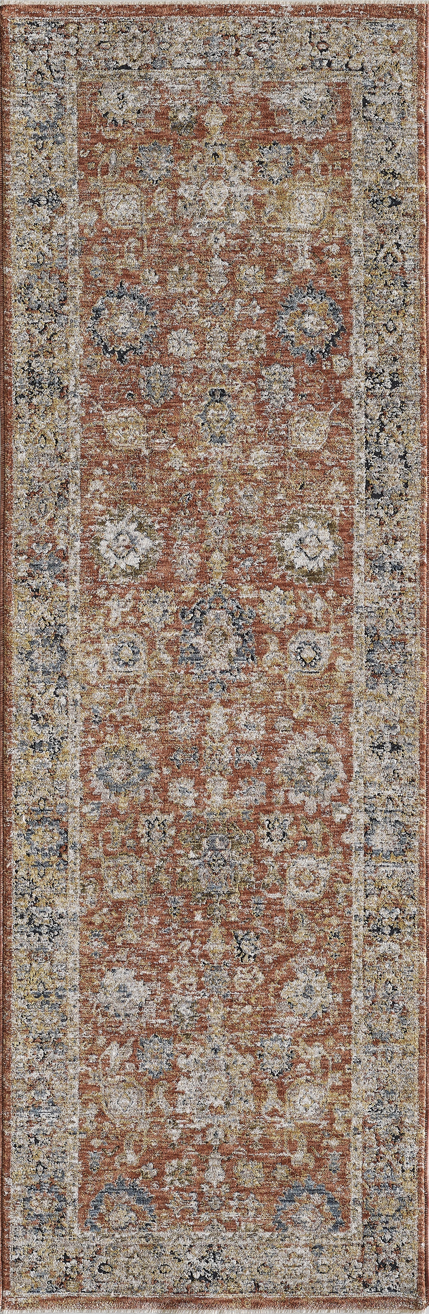 Avani 8405 Spice Marrakesh Machine Woven Performance Area Rug - Kas