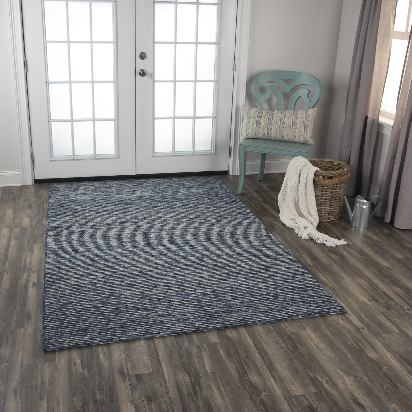 Berkshire BKS101 Blue Hand Tufted Rug - Rizzy