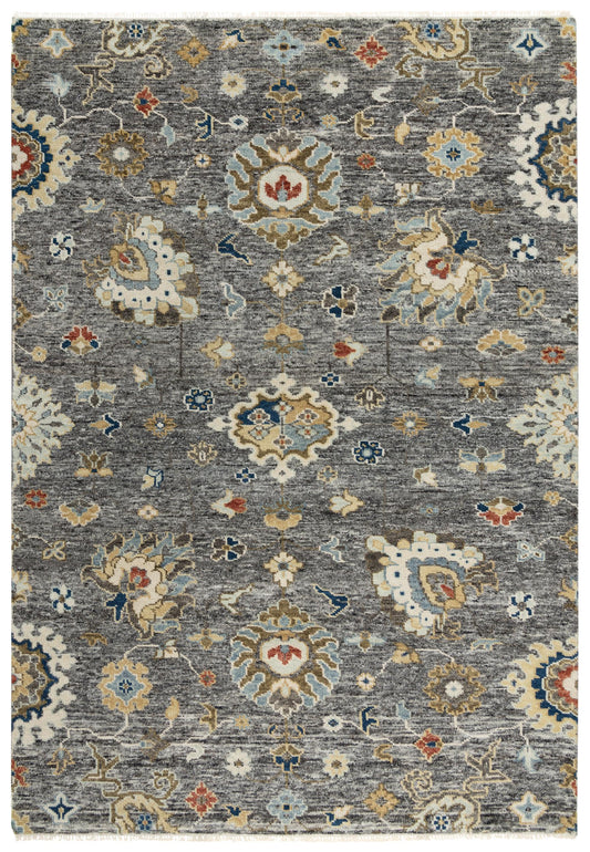 Belmont BMT954 Gray/Multi Hand Knotted Rug - Rizzy