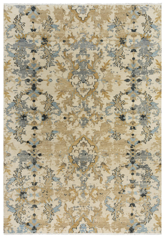 Belmont BMT955 Beige Hand Knotted Rug - Rizzy