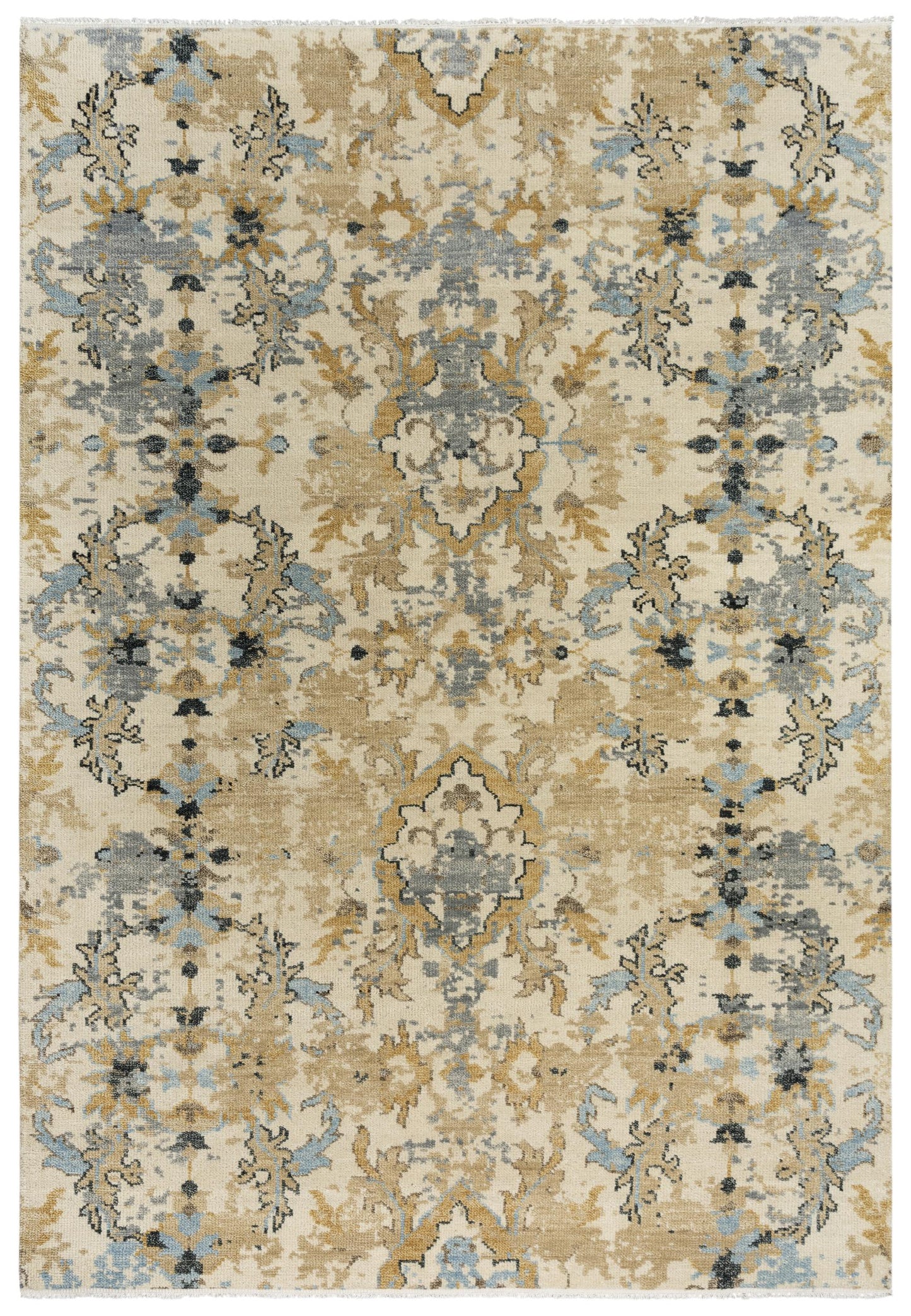 Belmont BMT955 Gray/Multi Hand Knotted Rug - Rizzy