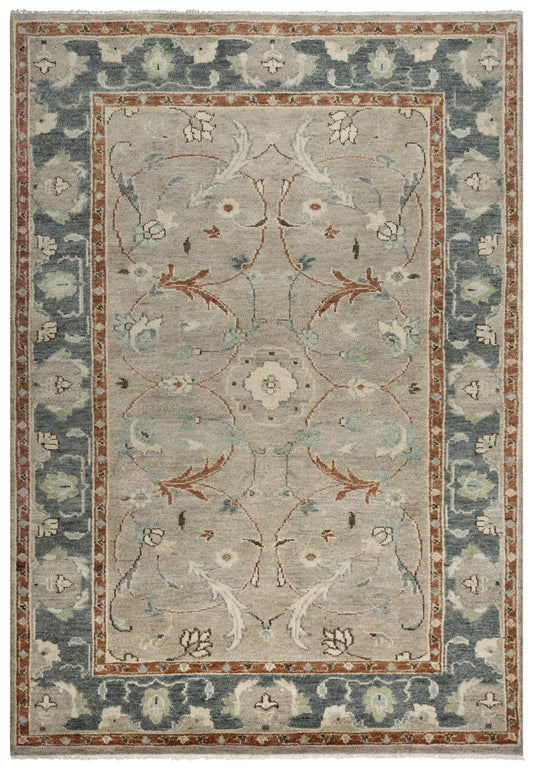 Belmont BMT956 Lt. Blue Hand Knotted Rug - Rizzy