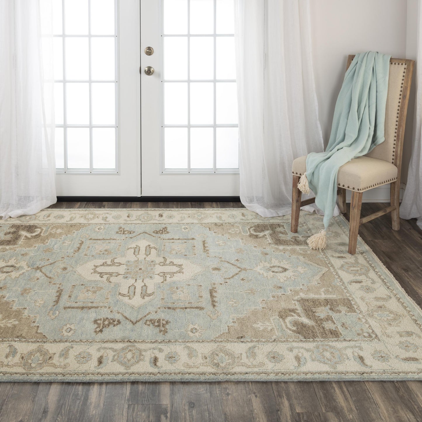 Belmont BMT993 Gray Hand Knotted Rug - Rizzy