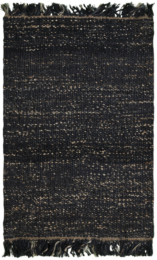 Bengal BNL934 Black Hand Woven Rug - Rizzy