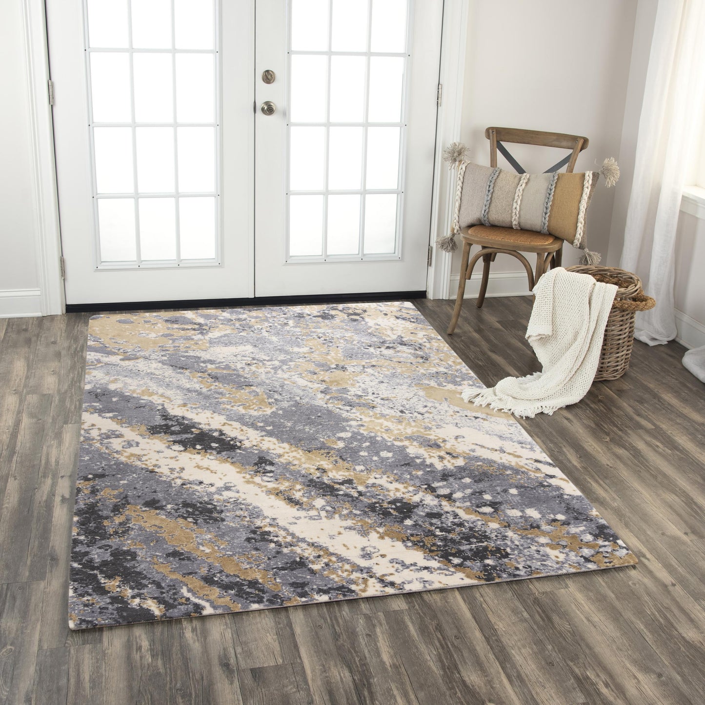 Bolero BOL719 Gray/Multi Hybrid Rug - Rizzy