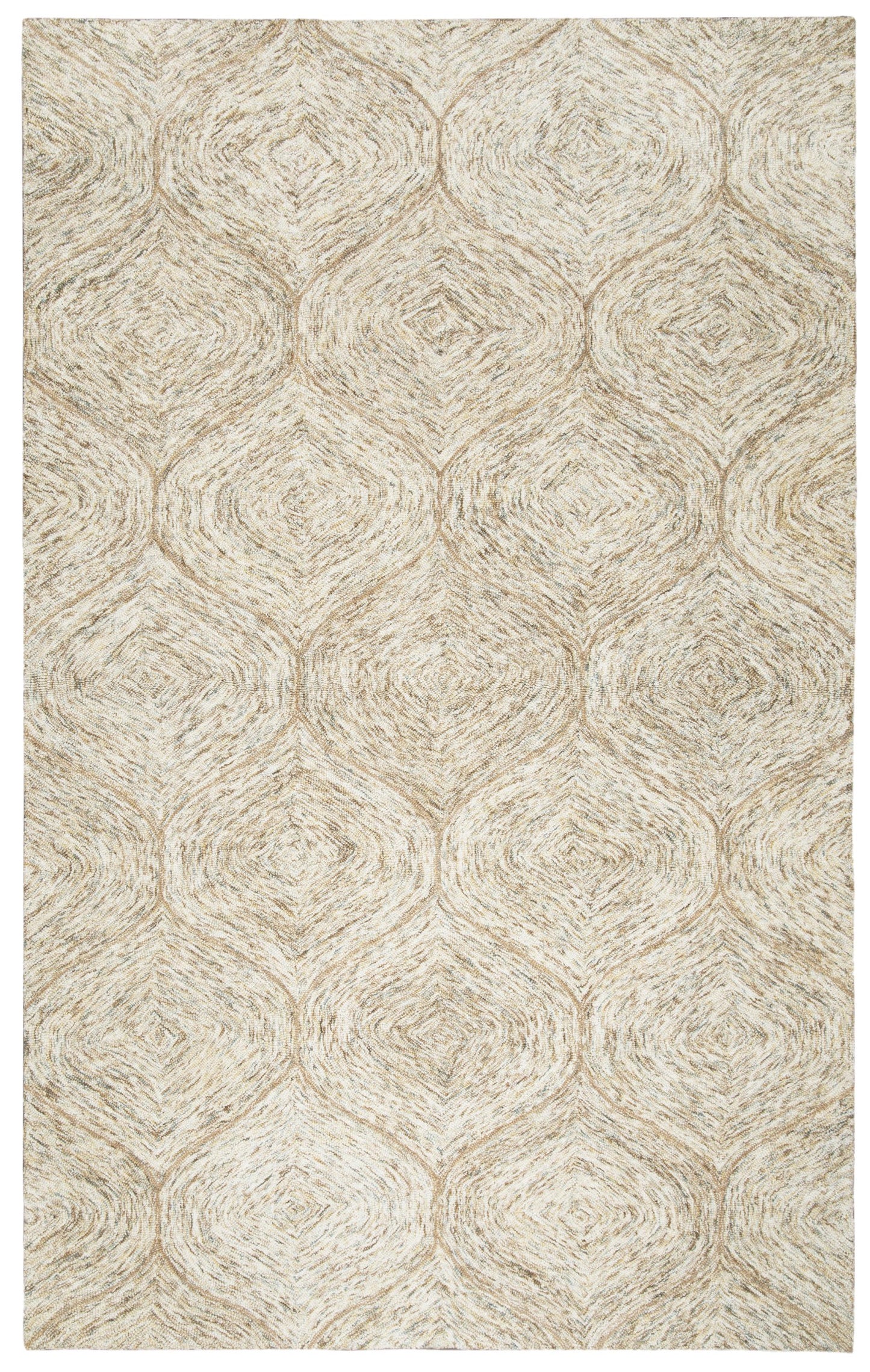 Brindleton BR361A Brown/Ivory Hand Tufted Rug - Rizzy