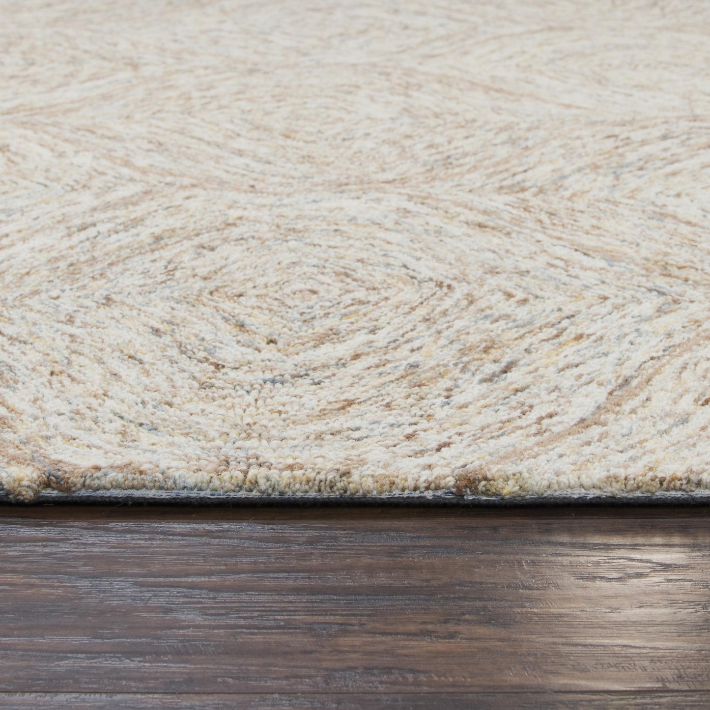 Brindleton BR361A Brown/Ivory Hand Tufted Rug - Rizzy