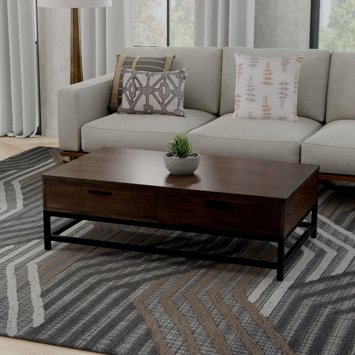 Bixby BX03GR Gray Hand Tufted Rug - Rizzy