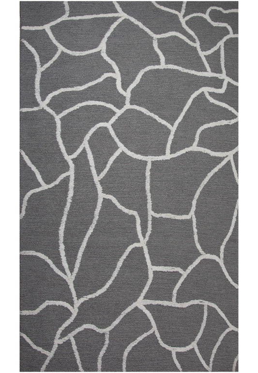 Bixby BX06GR Gray Hand Tufted Rug - Rizzy