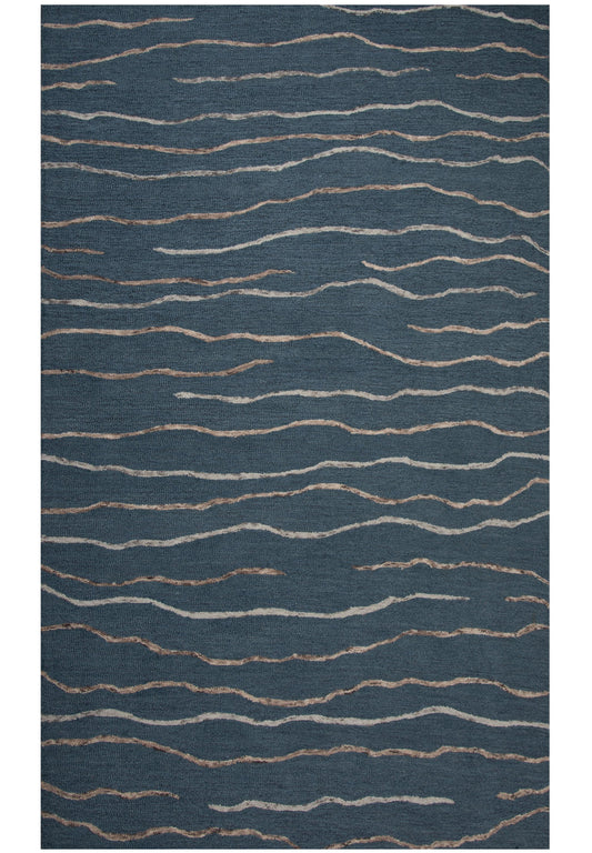 Bixby BX07BL Blue Hand Tufted Rug - Rizzy