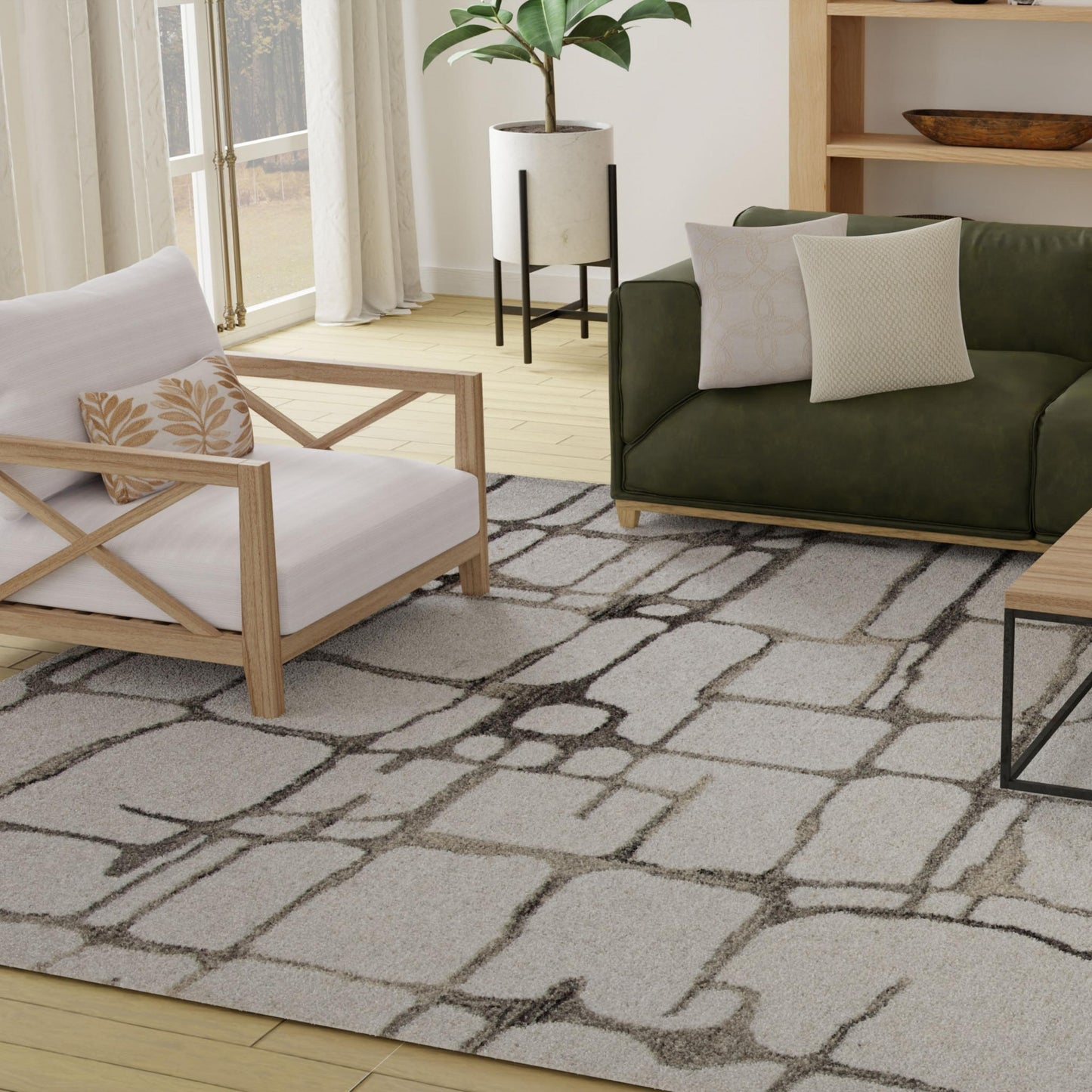 Bixby BX09IV Ivory Hand Tufted Rug - Rizzy