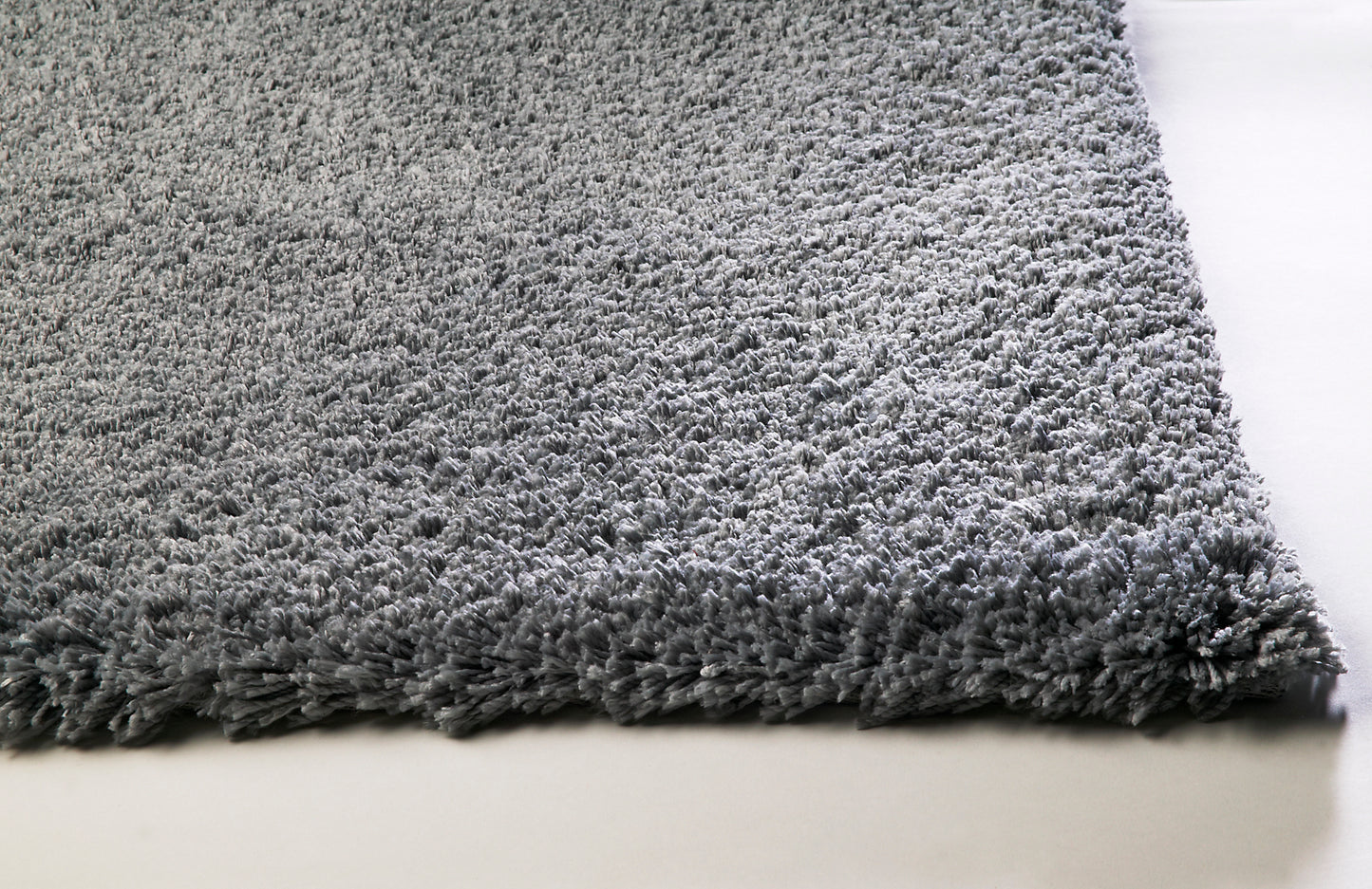 Bliss 1557 Grey Shag Machine Made Area Rug - Kas