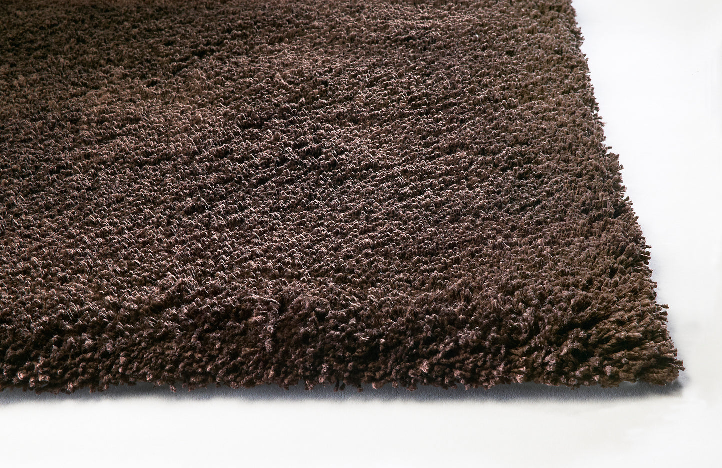 Bliss 1566 Espresso Shag Machine Made Area Rug - Kas