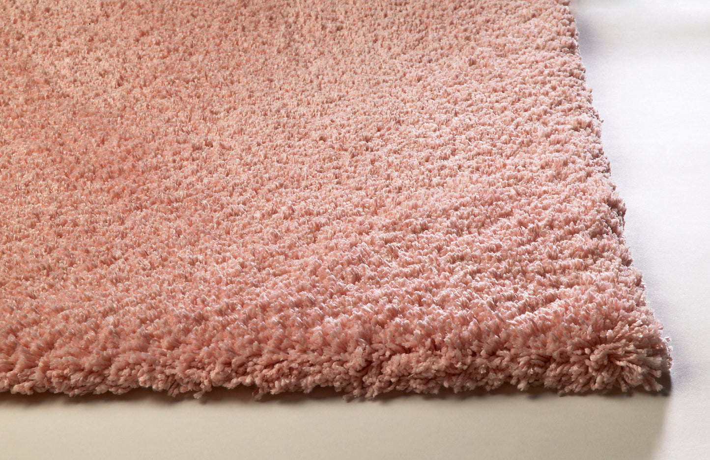 Bliss 1575 Rose Pink Shag Machine Made Area Rug - Kas