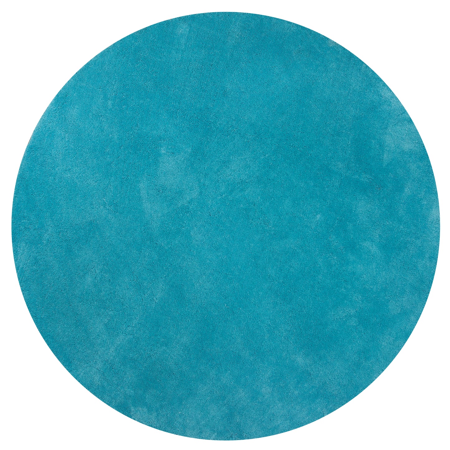 Bliss 1577 Highlighter Blue Shag Machine Made Area Rug - Kas