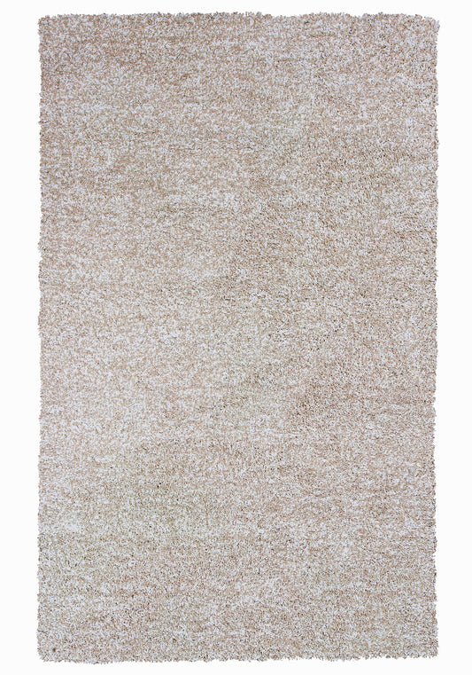 Bliss 1580 Ivory Heather Shag Machine Made Area Rug - Kas