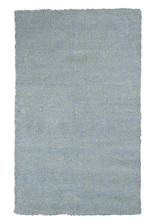 Bliss 1582 Blue Heather Shag Machine Made Area Rug - Kas