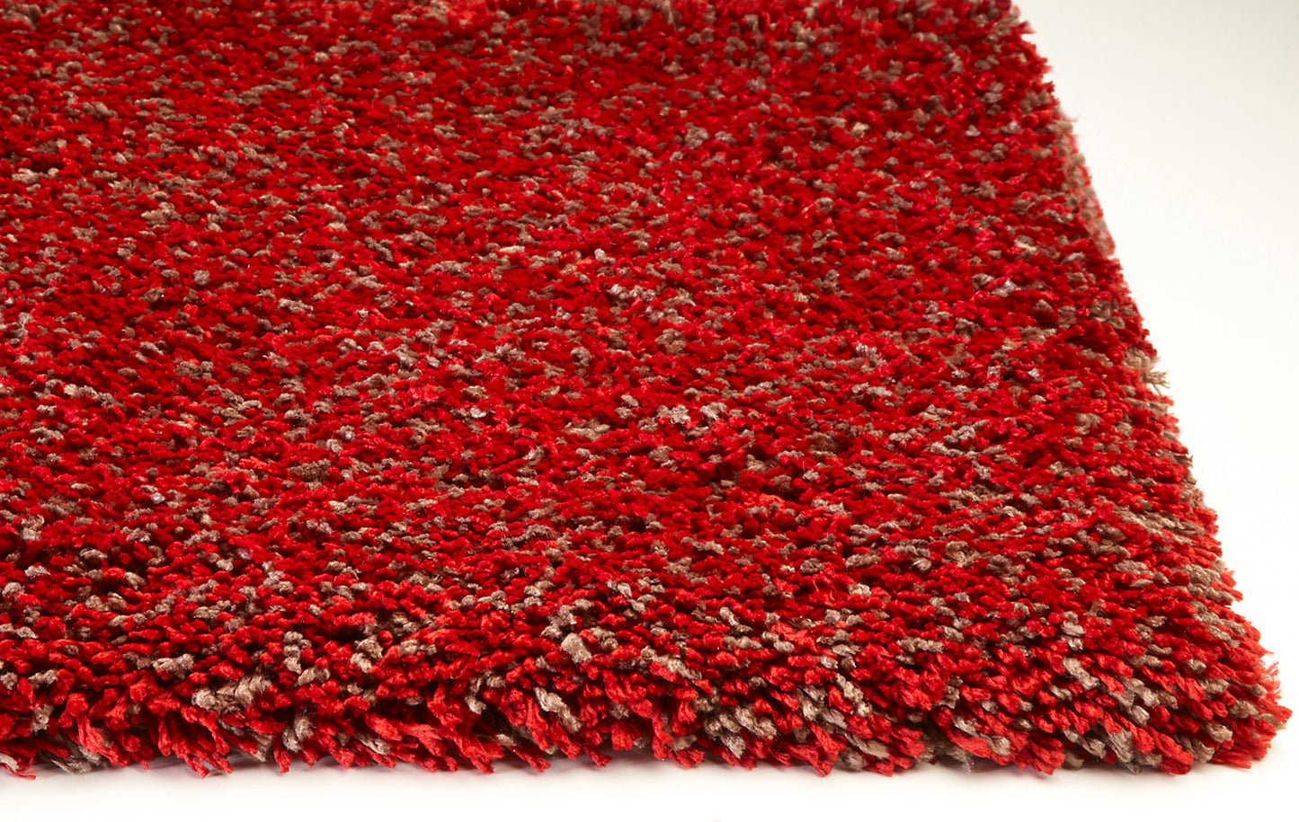 Bliss 1584 Red Heather Shag Machine Made Area Rug - Kas