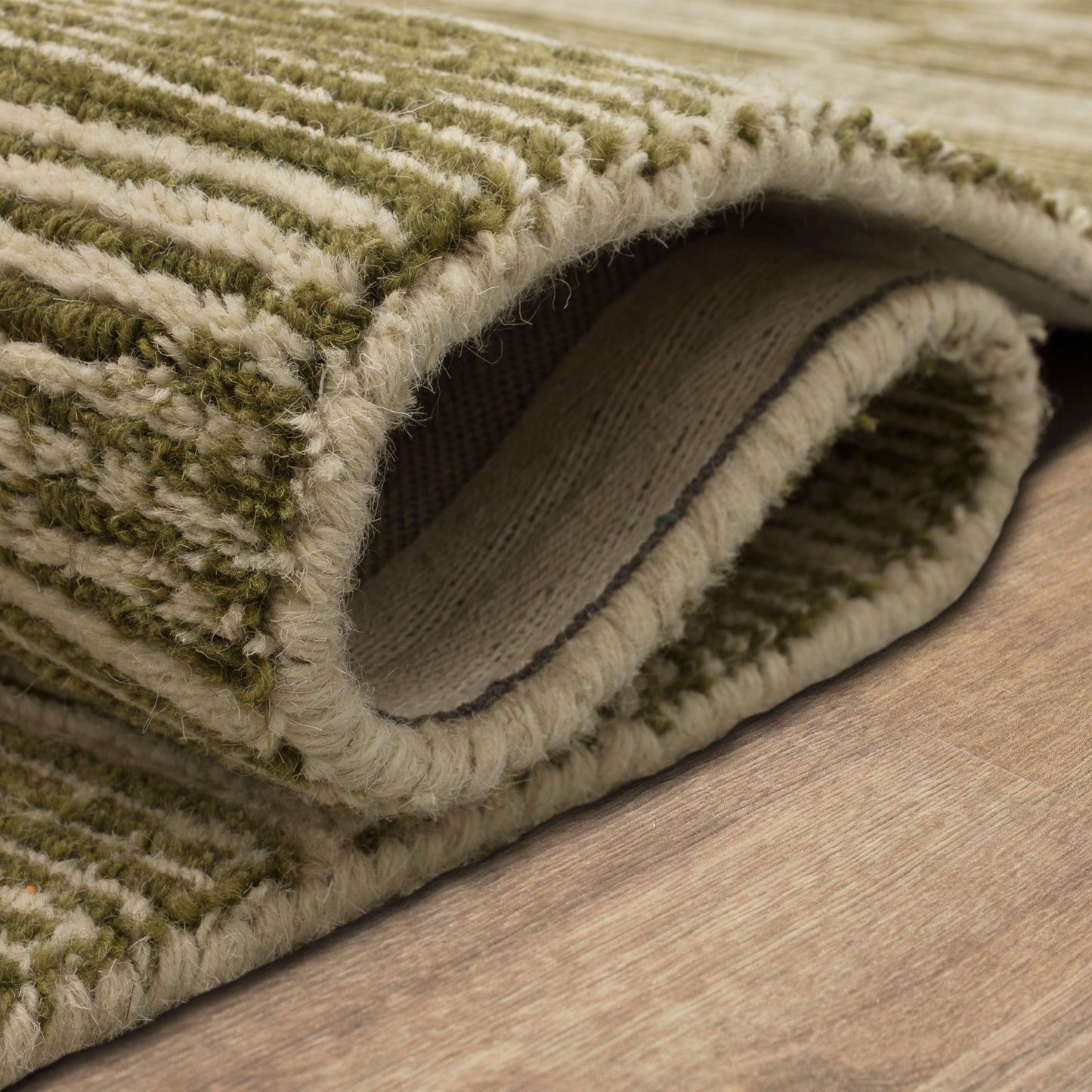 Karastan Rugs Broken Stripe Moss Area Rug