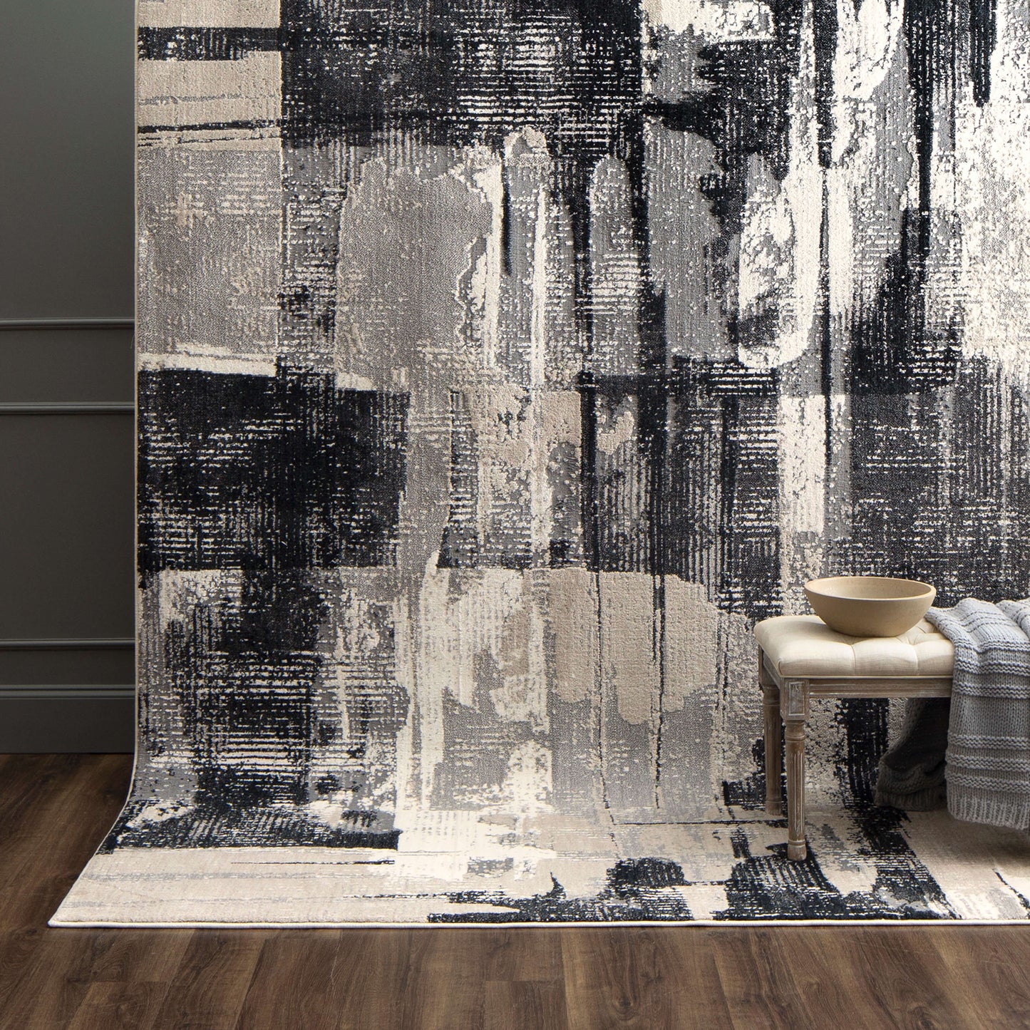 Karastan Rugs Brush Strokes Soot Area Rug