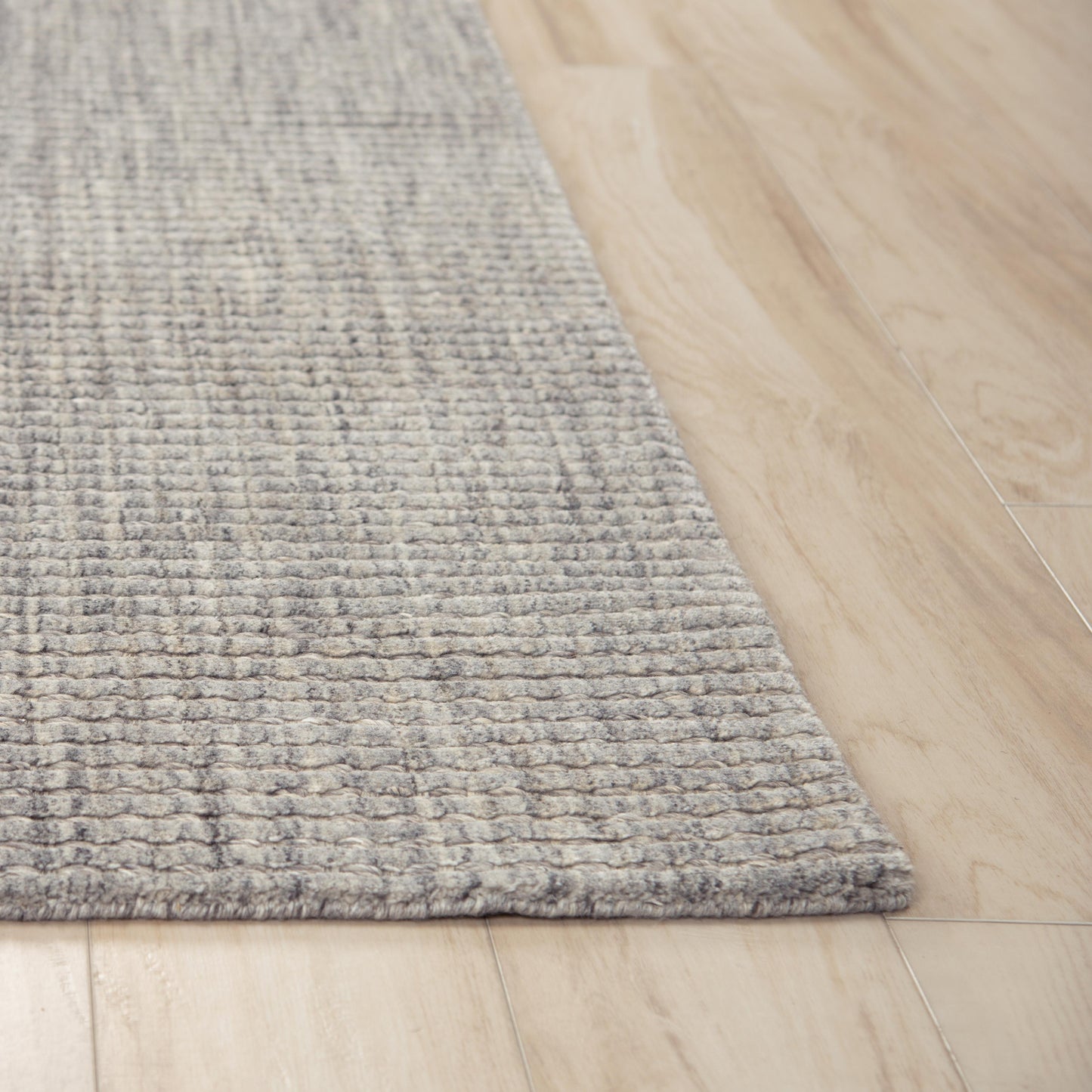 Cable CBA698 Gray Hand Loomed Rug - Rizzy