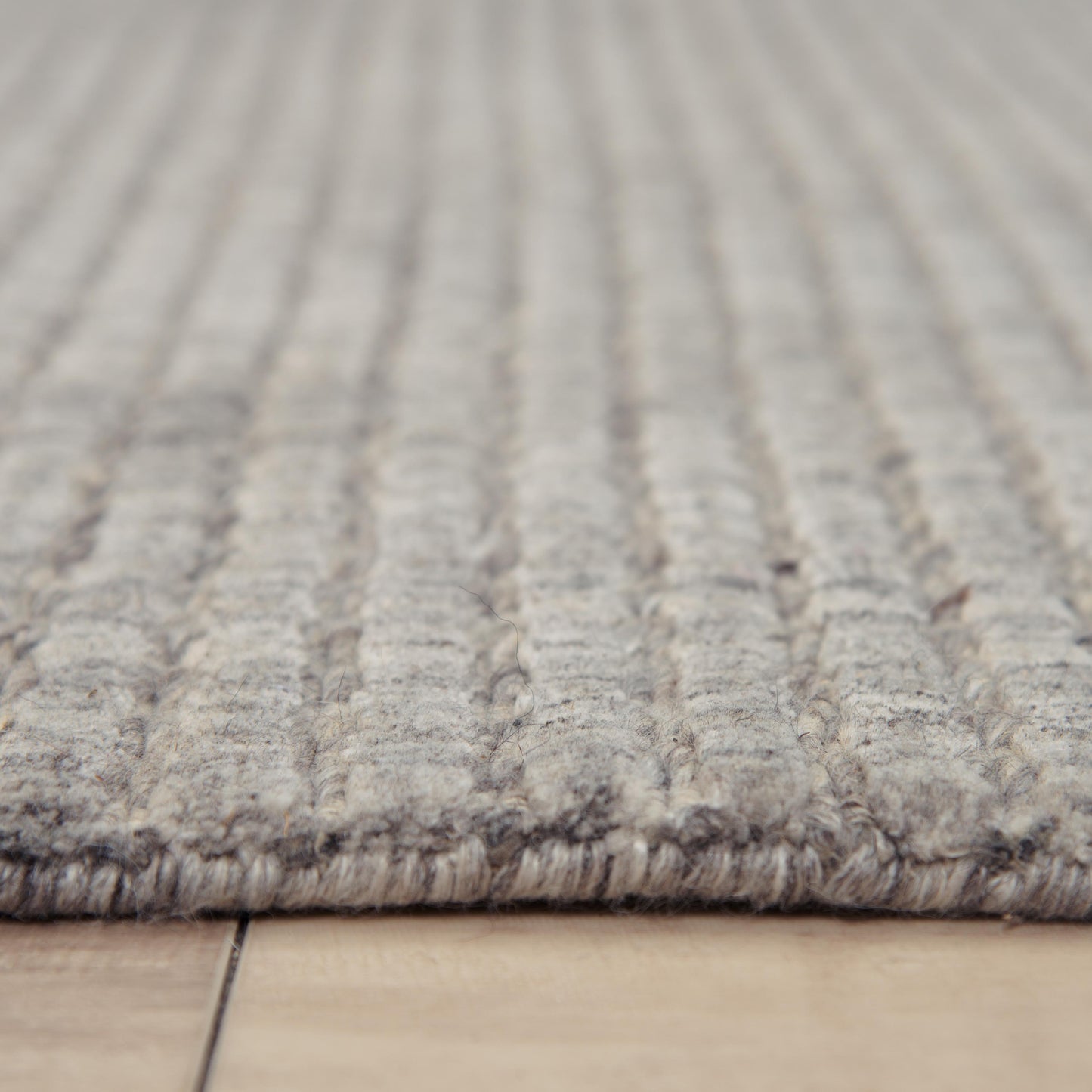 Cable CBA698 Gray Hand Loomed Rug - Rizzy