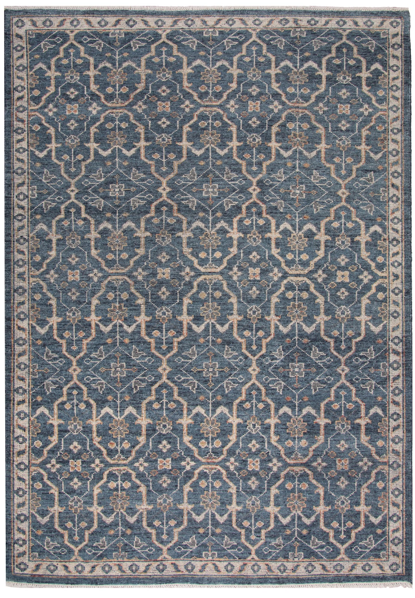 Centra CET724 Blue Hand knotted Rug - Rizzy