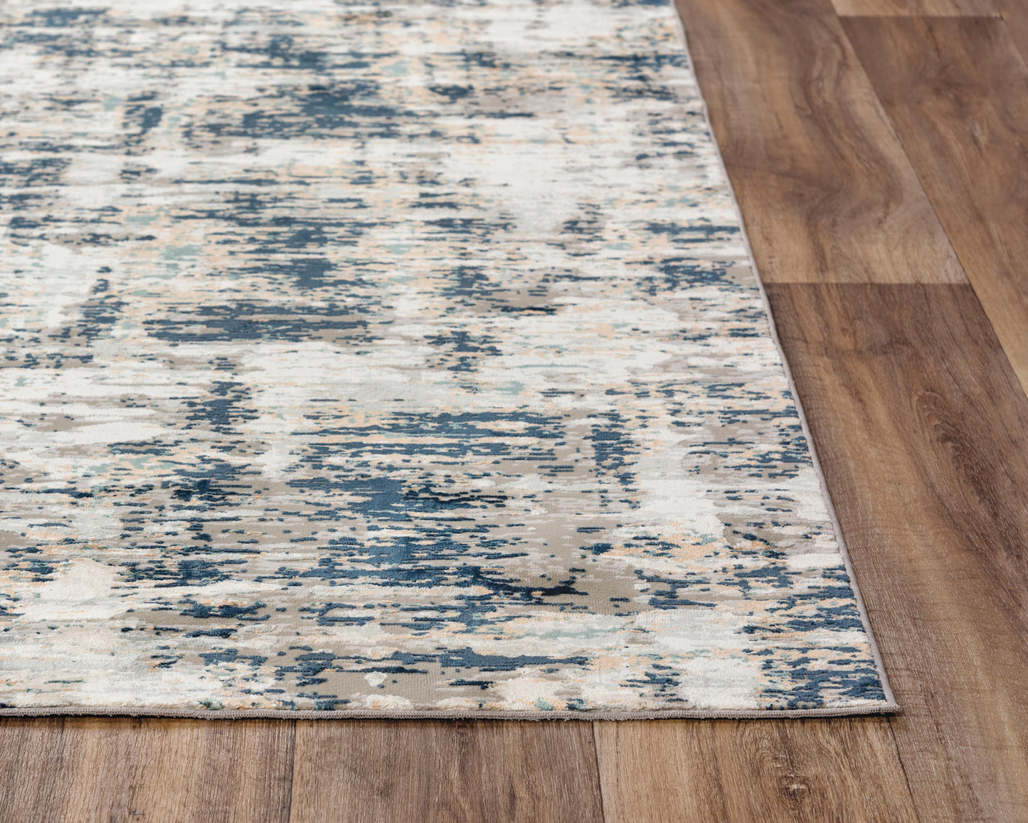 Chelsea CHS105 Ivory / Teal Power Loomed Rug - Rizzy