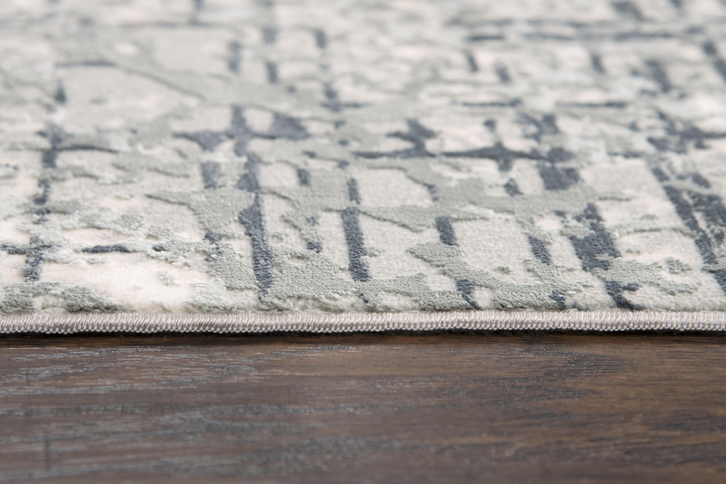 Chelsea CHS106 Cream/Gray Power Loomed Rug - Rizzy