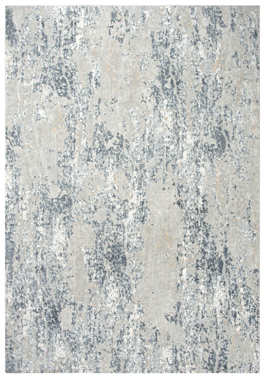 Chelsea CHS110 Cream/Gray Power Loomed Rug - Rizzy