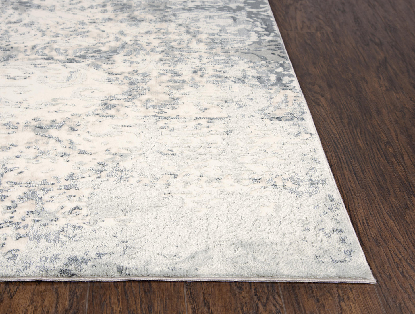 Chelsea CHS111 Cream/Gray Power Loomed Rug - Rizzy