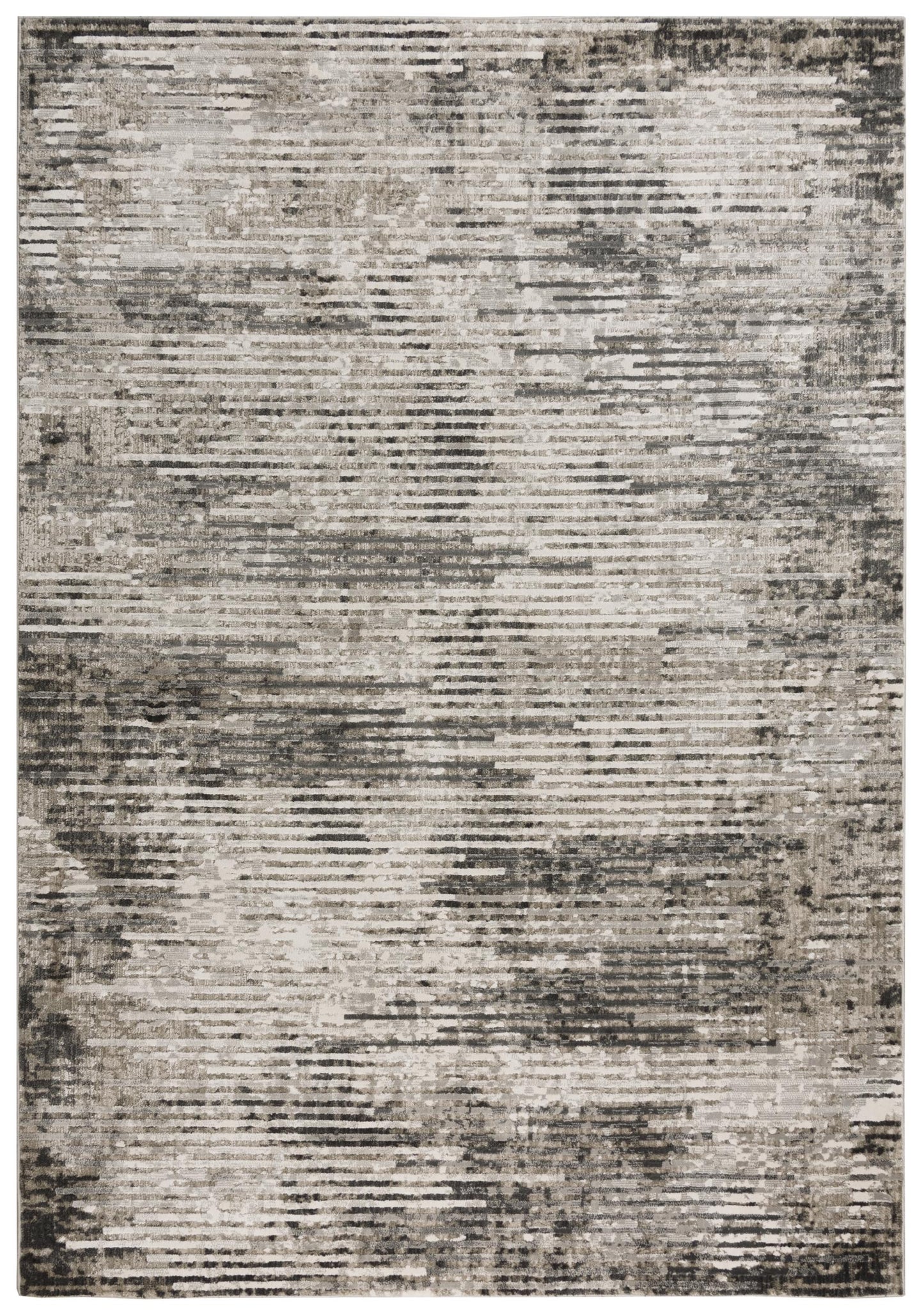 Calabria CLA797 Gray Power Loomed Rug - Rizzy