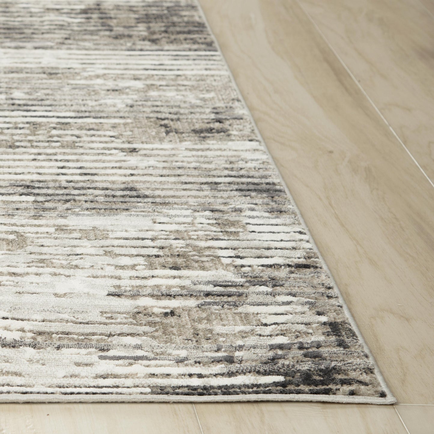 Calabria CLA797 Gray Power Loomed Rug - Rizzy