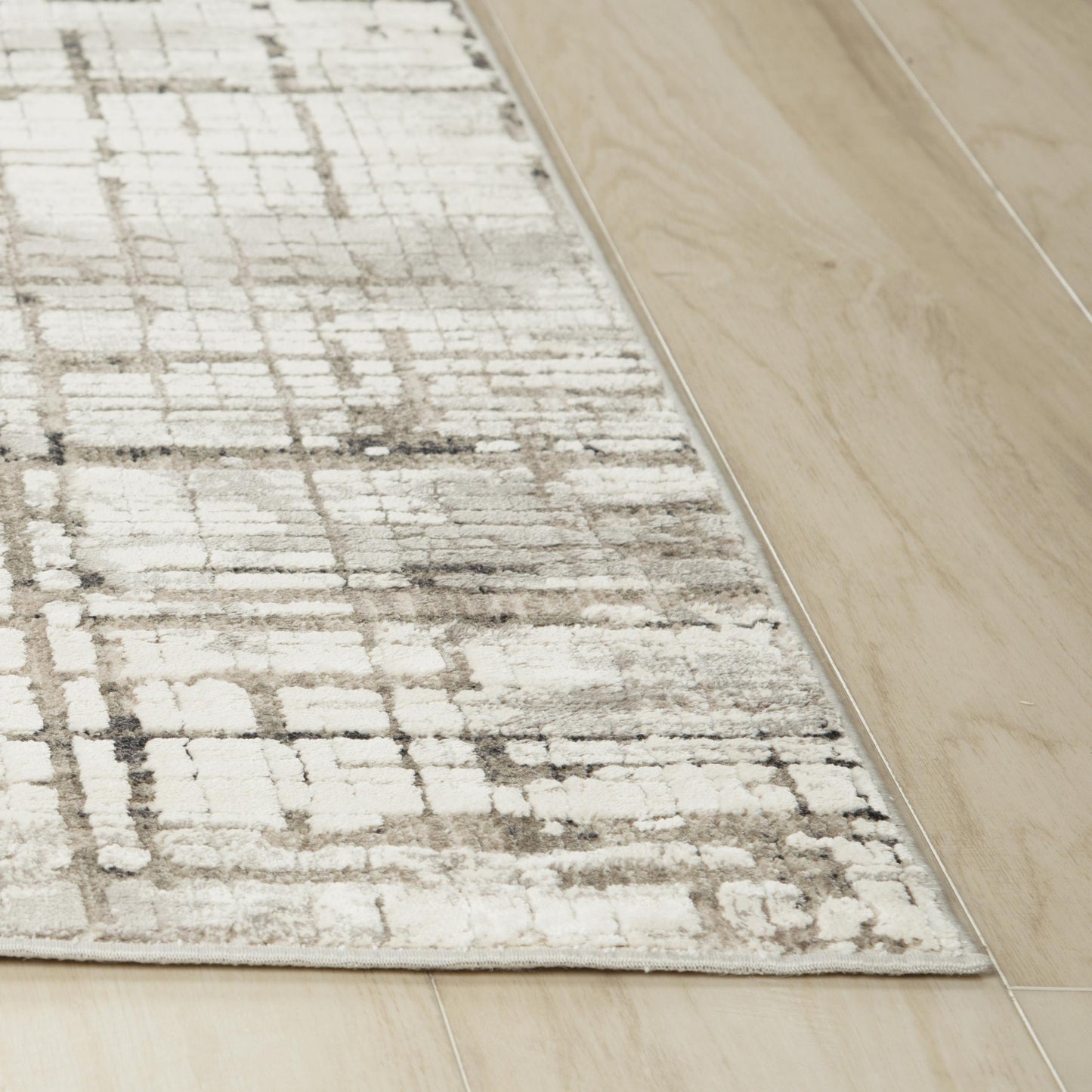 Calabria CLA799 Ivory Power Loomed Rug - Rizzy