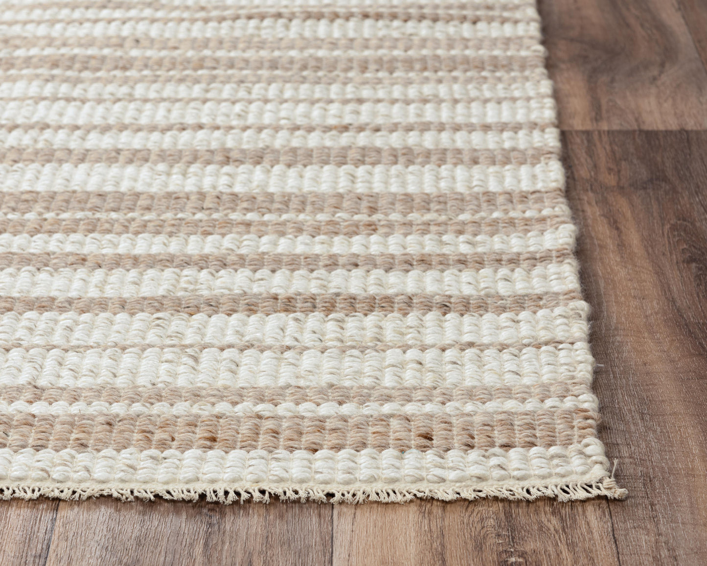 Capri CPI106 Ivory/Beige Hand Woven Rug - Rizzy