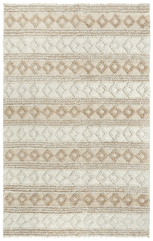 Capri CPI108 Beige Hand Woven Rug - Rizzy