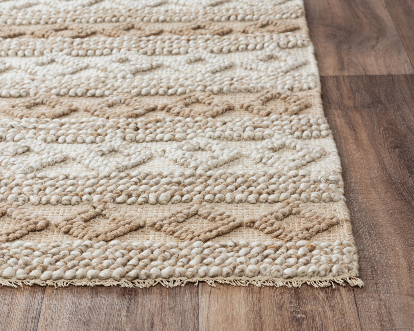 Capri CPI108 Beige Hand Woven Rug - Rizzy