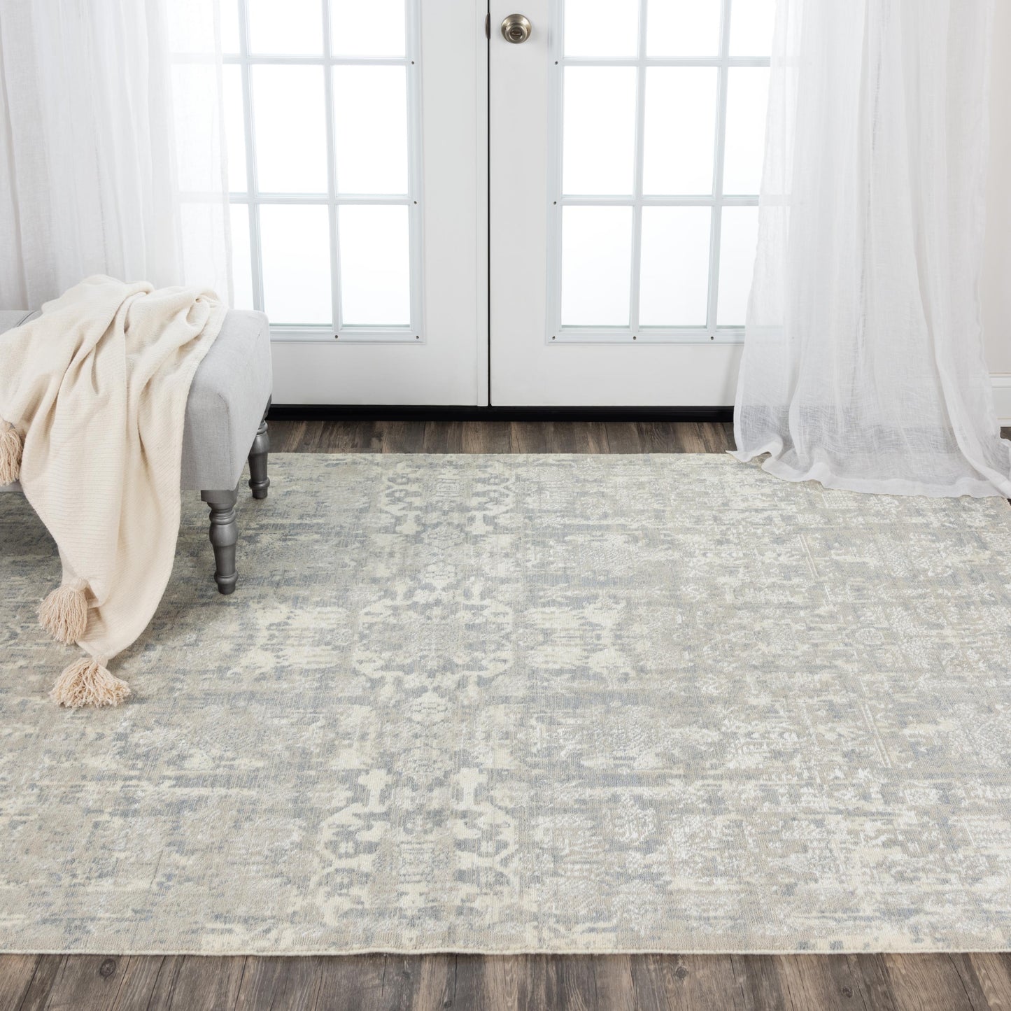 Couture CUT109 Gray/White Hybrid Rug - Rizzy